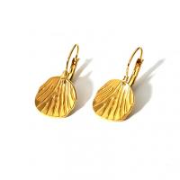 Stainless Steel Drop Earring, 304 Stainless Steel, 18K gold plated, fashion jewelry & for woman, golden 