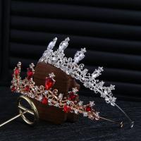 Braut Diademe, Zinklegierung, für Kinder & mit Strass, keine, Innendurchmesser:ca. 140mm, verkauft von PC