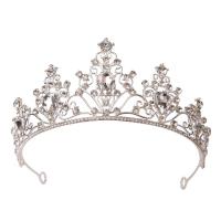 Bridal Tiaras, Zinc Alloy, fashion jewelry & for woman & with rhinestone Inner Approx 145mm 