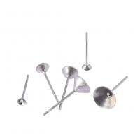 Stainless Steel Earring Stud Component, 304 Stainless Steel, DIY original color 