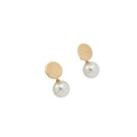 Plastic Pearl Zinc Alloy Earring, with Plastic Pearl, fashion jewelry & for woman, golden 