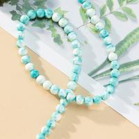 Single Gemstone Beads, Cherry Stone, Round, DIY blue 