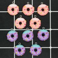 Imitation Food Resin Pendants, Donut, epoxy gel, DIY Approx 