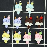 Imitation Food Resin Pendants, Ice Cream, epoxy gel, DIY Approx 