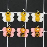 Pendentif Résine animaux, abeille, goutté d'époxy, DIY, plus de couleurs à choisir, Environ Vendu par sac