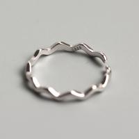 Anillo de Plata Ley, Plata de ley 925, pulido, Joyería & diferentes estilos para la opción & para mujer, tamaño:7, Vendido por UD