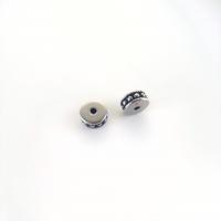 304ステンレススチール スペーサービーズ, 楕円, DIY & 黒くする, オリジナルカラー 穴:約 1.2mm, 売り手 パソコン