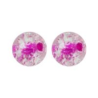 Plaqué Perles de verre, Rond, DIY, plus de couleurs à choisir, 8mm Environ 1mm Vendu par sac