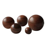 Perles en bois d'origine, Padouk Noir, Rond, DIY & normes différentes pour le choix, Vendu par PC