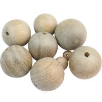 Original Wood Beads, Natural Camphorwood, Round, DIY 