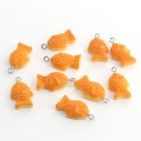 Imitation Food Resin Pendants, Fish, epoxy gel, DIY Approx 