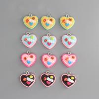 Imitation Food Resin Pendants, Heart, epoxy gel, DIY Approx 