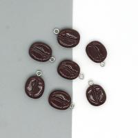 Imitation Food Resin Pendants, epoxy gel, DIY, deep coffee color, Approx 