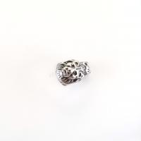 304 Stainless Steel Spacer Bead, Skull, DIY & blacken, original color Approx 5mm 