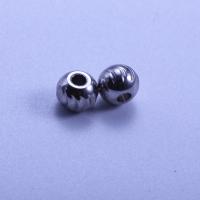 304 Stainless Steel Spacer Bead, Round, DIY original color 