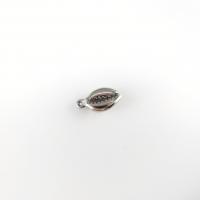 Edelstahl Anhänger, 304 Edelstahl, Schale, DIY, originale Farbe, 12x7x4mm, verkauft von PC