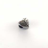 304 Stainless Steel Spacer Bead, Heart, DIY & blacken, original color Approx 5mm 