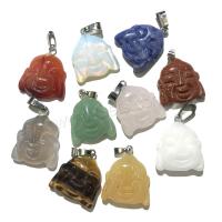 Gemstone Jewelry Pendant, Natural Stone, random style & DIY, mixed colors 