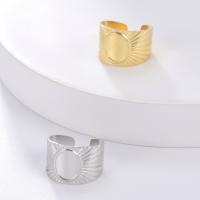 Edelstahl Fingerring, Titanstahl, plattiert, Modeschmuck & für Frau, keine, 14.3mm, verkauft von PC