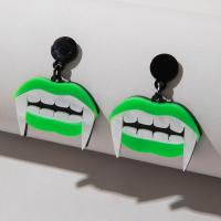 Acrylic Drop Earring, Halloween Design & fashion jewelry 