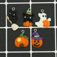 樹脂 ペンダント, エポキシスティッカー, ハロウィン & DIY & 異なるスタイルを選択, 無色, 約 100パソコン/バッグ, 売り手 バッグ