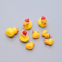 Pendentif Résine animaux, canard, goutté d'époxy, DIY & normes différentes pour le choix, Jaune, Environ Vendu par sac