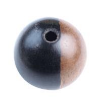 Dyed Wood Beads, Black Sandalwood, DIY 