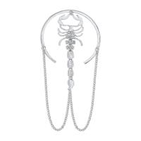 Joyería del cuerpo cadena, aleación de zinc, con fundición, chapado, diferentes estilos para la opción & para mujer & con diamantes de imitación, 85mm, longitud:aproximado 7-9.84 Inch, Vendido por UD