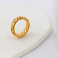 Edelstahl Fingerring, 304 Edelstahl, Vakuum-Ionen-Beschichtung, Modeschmuck & verschiedene Größen vorhanden & für Frau, keine, 6mm, verkauft von PC