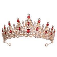 Braut Diademe, Zinklegierung, plattiert, Modeschmuck & für Frau & mit Strass, keine, Innendurchmesser:ca. 155mm, verkauft von PC