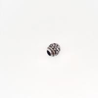 304 Stainless Steel Spacer Bead, Drum, DIY & blacken, original color Approx 5mm 