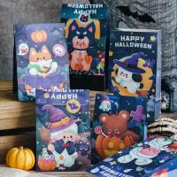 Kraft open end bag, Halloween Design & cute, mixed colors 