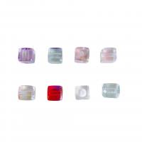 Plating Acrylic Beads, Square, DIY 12mm 