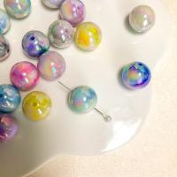 Plating Acrylic Beads, Round, DIY 16mm 