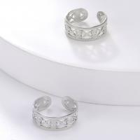 Edelstahl Fingerring, 304 Edelstahl, plattiert, Modeschmuck & für Frau, keine, 7.2mm, verkauft von PC