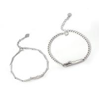 Pulseras de Plata Estelina, plata de ley 925, Rama, diferentes estilos para la opción & para la pareja, Vendido por UD