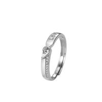 Anillo de dedo Zirconia Micro Pave Sterling Silver Cubic, Plata de ley 925, Joyería & unisexo & diferentes estilos para la opción & micro arcilla de zirconia cúbica, Vendido por UD