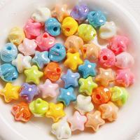 Plating Acrylic Beads, Star, DIY 15.5mm Approx 3.5mm 