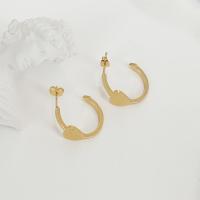 Boucles d'oreilles en acier titane, bijoux de mode, Vendu par paire