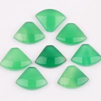 Agate Cabochon, Green Agate, Fan, DIY, green 