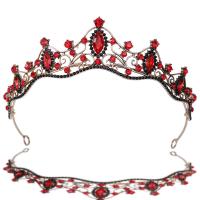 Braut Diademe, Zinklegierung, goldfarben plattiert, für Braut & für Frau & mit Strass, keine, 150mm, verkauft von PC