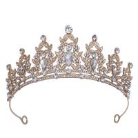 Braut Diademe, Zinklegierung, plattiert, für Kinder & mit Strass, keine, 145x54mm, verkauft von PC