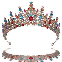 Braut Diademe, Zinklegierung, plattiert, verschiedene Stile für Wahl & für Frau & mit Strass, keine, 150mm, verkauft von PC