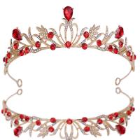 Bridal Tiaras, Zinc Alloy, plated, for woman & with rhinestone 