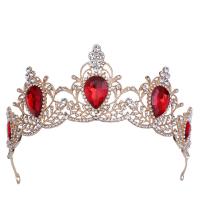 Bridal Tiaras, Zinc Alloy, plated, for woman & with rhinestone 