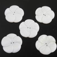 Natural White Shell Beads, Flower, DIY, white 