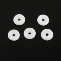 Natural White Shell Beads, Round, DIY, white Approx 1.4mm 