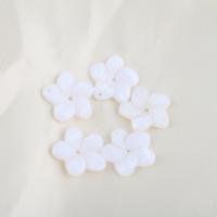 ホワイト シェル ペンダント, 白い貝, 花形, DIY, ホワイト 穴:約 1mm, 売り手 パソコン