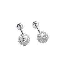 Sterling Silver Stud Earring, argent sterling 925, Placage, normes différentes pour le choix & pour femme, argent, Vendu par paire