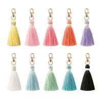 Decorative Tassel, Cotton Thread, with Zinc Alloy, fashion jewelry & for woman, multi-colored 